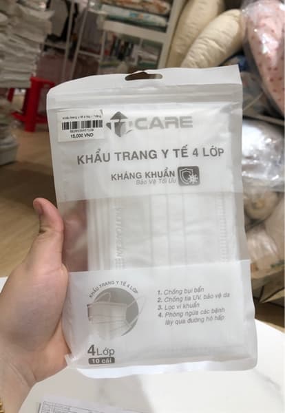Khẩu trang y tế 4 lớp - Trắng