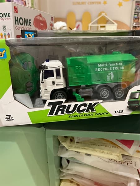 WL109B HỘP XE CT HỐT RÁC ĐK 7 Đ.TÁC, CÓ SẠC TL 1:30 Truck WL-108B, WL-109B, WL-110B