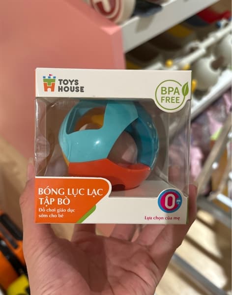Bóng lục lạc tập bò - tập cầm nắm ToysHouse HE0142