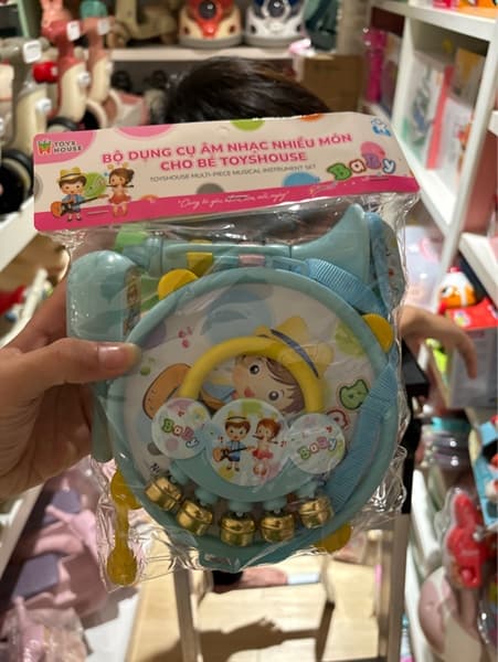 Bộ dụng cụ âm nhạc nhiều món ToysHouse xanh TH1220-733A-53-B