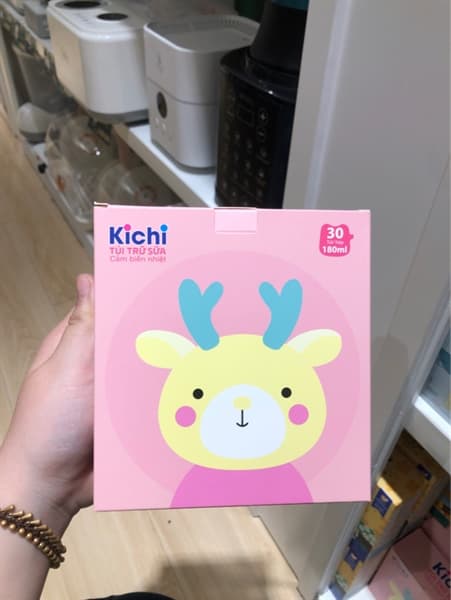 Túi trữ sữa cảm biến nhiệt Kichi 180ml ( 30 túi )