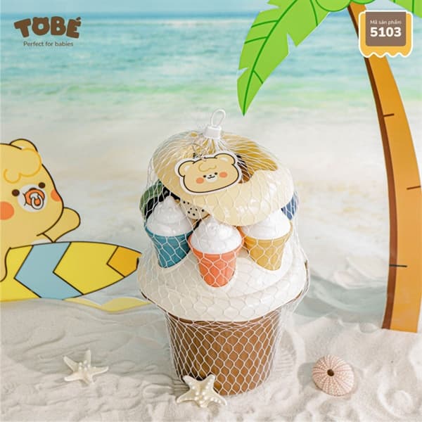 KM Tã Nature - Bộ đồ chơi xúc cát Poppi (2 bịch)