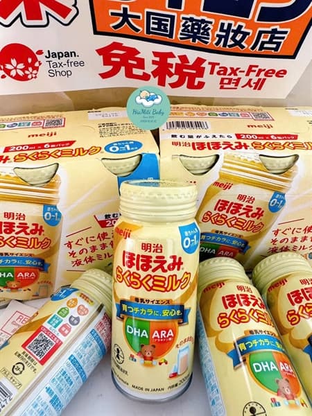 Sữa Nước Meiji 0-1 nội địa nhật 200ml