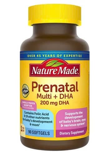 Viên uống Vitamin bầu Nature Made Prenatal 250v ( mỹ )