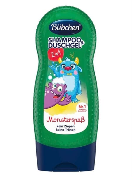 Sữa tắm gội Bubchen - Monsterspaß Xanh Lá 230ml