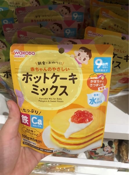 Bột làm bánh Wakodo vị khoai lang và bí đỏ 100g Vàng