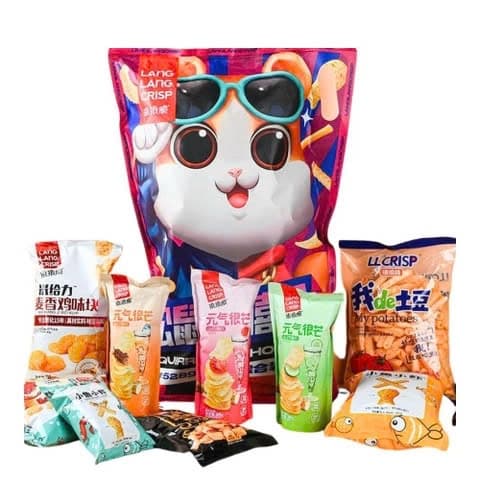 Snack Bim Bim Lang Lang Crisp 718g (15 gói)