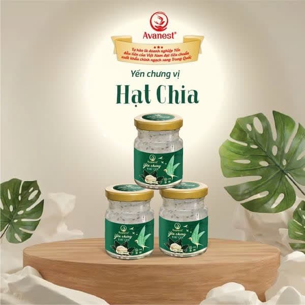 Yến Avanest chưng vị hạt chia