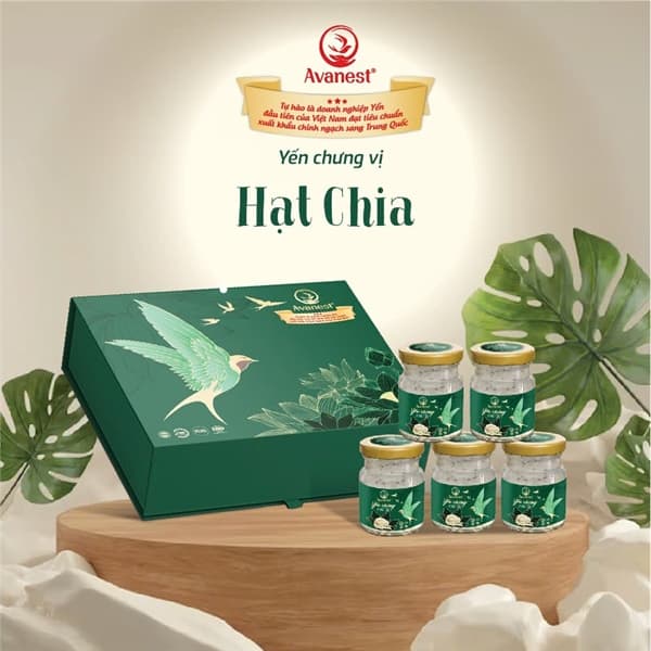Yến Avanest chưng hạt chia