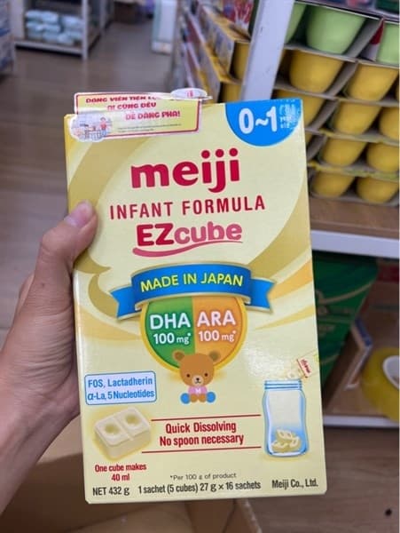Sữa thanh Meiji 0-1 nhập khẩu (hộp 20 thanh) VN