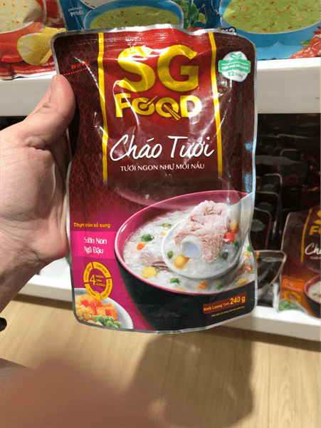 Cháo tươi SGF sườn non ngũ đậu 240g (12m+)
