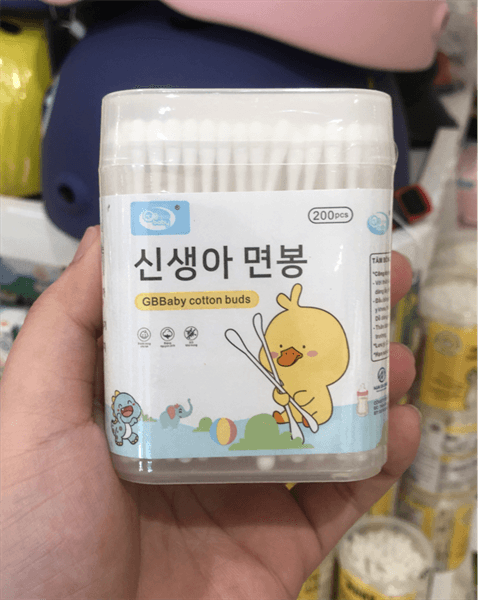 Tăm bông trẻ em gb - baby hộp vuông