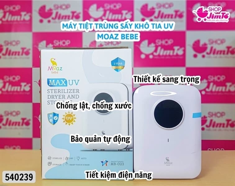 Máy tiệt trùng sấy khô tia UV bảo quản Bình sữa moaz MB023