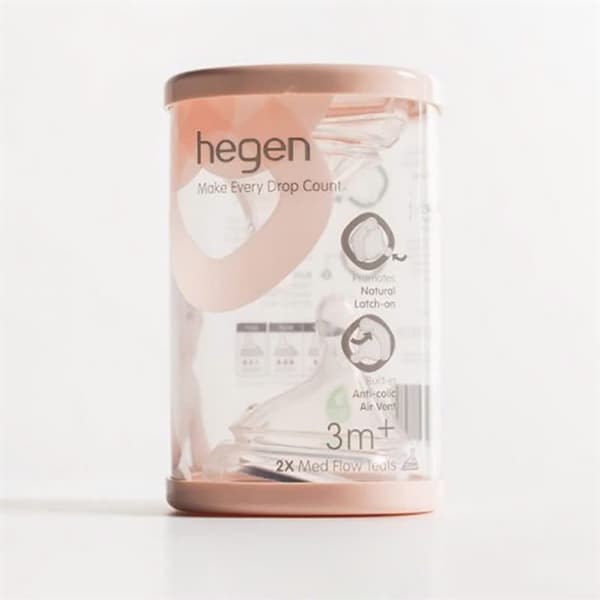 Núm ti Hegen size M dành cho bé trên 3-6 tháng tuổi (2c/hộp)