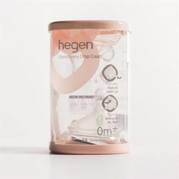 Núm ti Hegen size S dành cho bé trên 0-3 tháng tuổi (2c/hộp)