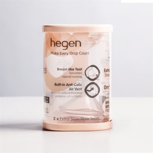 Núm ti Hegen size Extract Flow dành cho bé trên 0-1 tháng tuổi (2c/hộp)