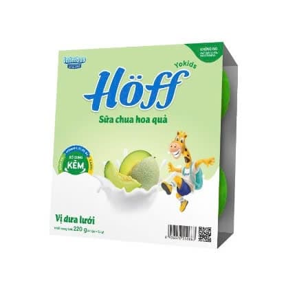 Sữa chua Hoff vị dưa lưới (1T / 12L)