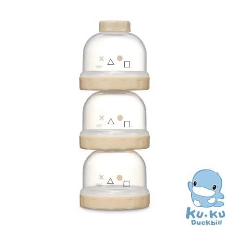 Hộp chia sữa 3 ngăn Ku Ku Plus Ku5614 màu ghi
