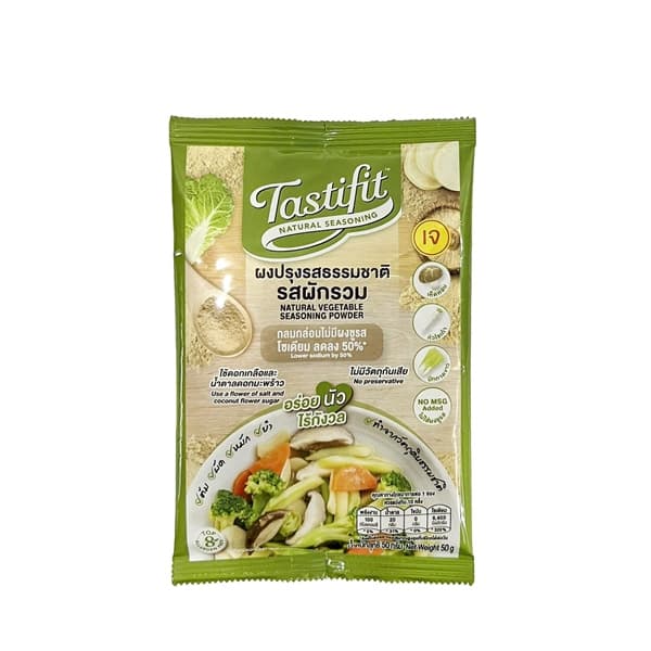 Bột nêm tự nhiên Tastifit vị rau củ 50g xanh lá