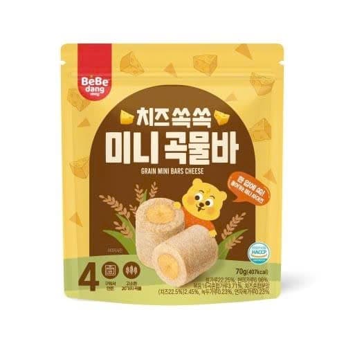 Bánh cuộn ngũ cốc Bebedang mini vị phô mai