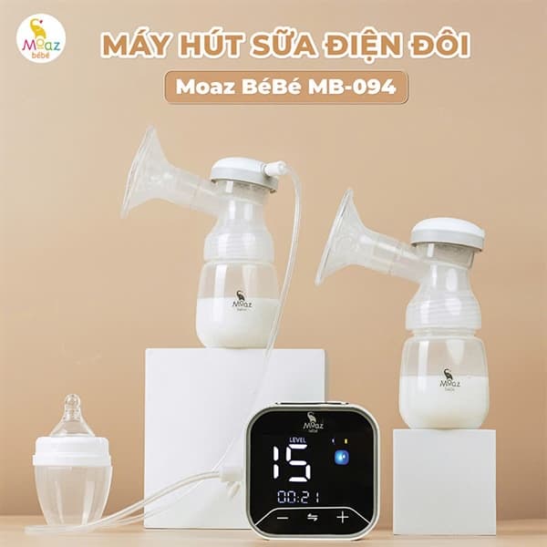 Máy hút sữa điện đôi Moaz MB094