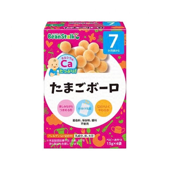Bánh Trứng ăn dặm BeanStalk 7M- 60g