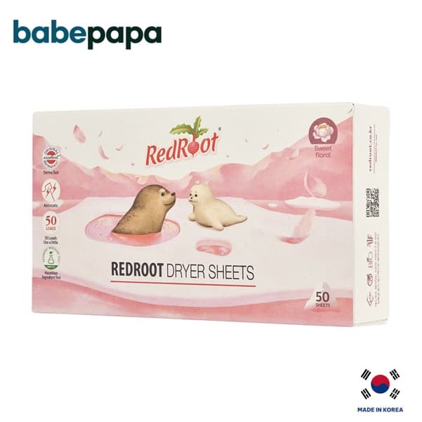 Giấy Sấy Thơm Quần Áo Redroot Hương Hoa Ngọt Ngào 50 Tờ Korea