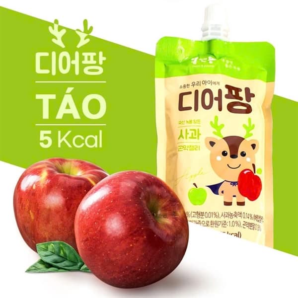 Nước thạch nhung hươu Deerpang vị táo (10 tuýp)