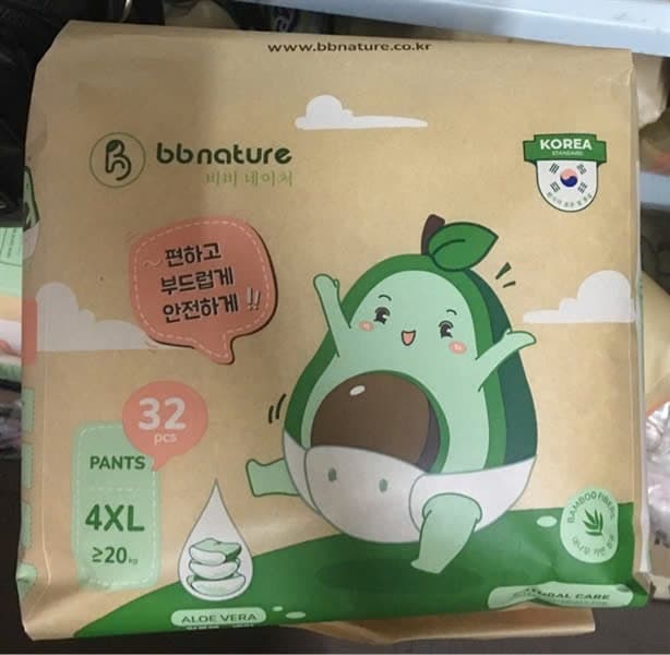 Tã quần BB Nature (4XL) 32 miếng