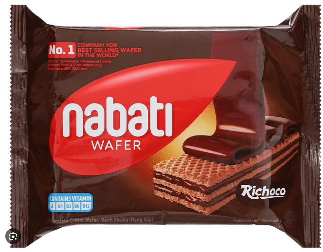 Bánh xốp Nabati Chocolate 17g (120G/T)