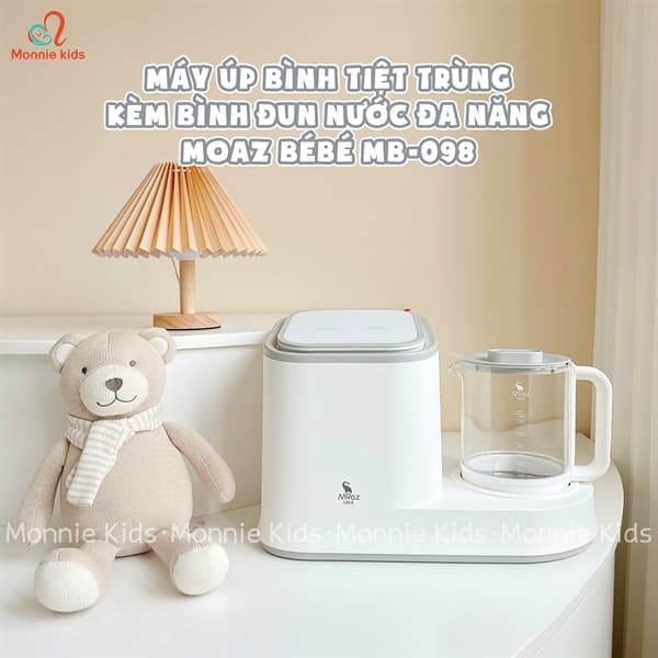 MOAZ Máy úp bình tiệt trùng UV kèm bình đun nước đa năng MB098