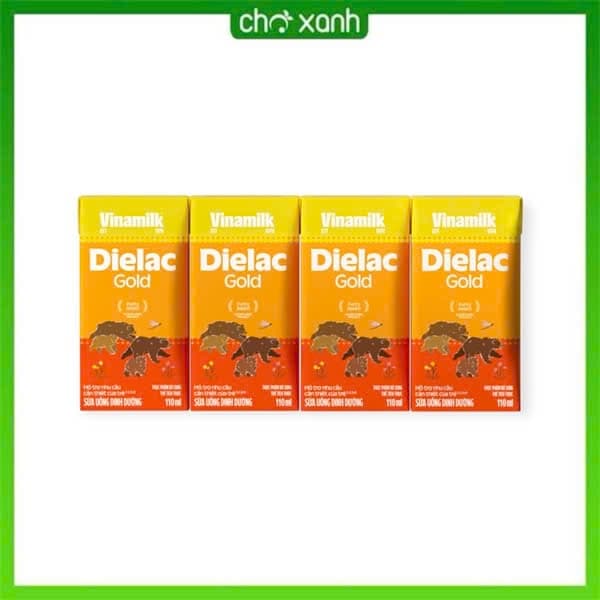 Sữa nước Vinamilk Dielac Gold 110ml Vàng (12L/1T)
