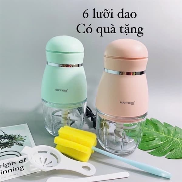 Máy xay đa năng Hattiecs cối thủy tinh 6 lưỡi SP00006