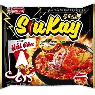 Mì gói Siukay hải sản 128g (24G/T)