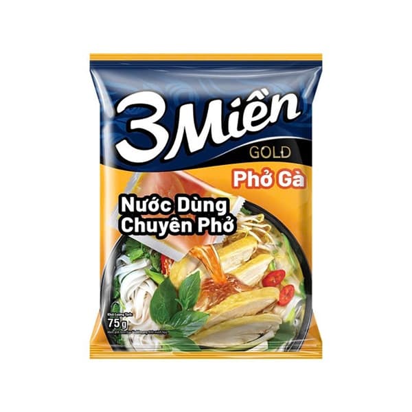Phở gói Ba Miền Gold gà (30G/T)