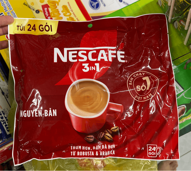 Cà phê nguyên bản Nescafe 3in1 (16g*24G) (24G/T)