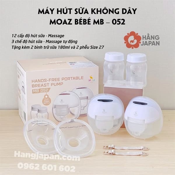 MOAZ _ MÁY HÚT SỮA KHÔNG DÂY ĐÔI MB052
