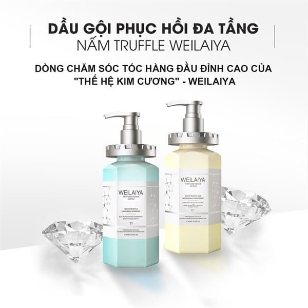 Dầu xả phục hồi đa tầng trị nấm Truffle Weilaiya vàng