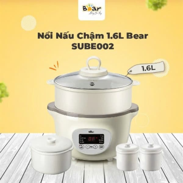 NỒI NẤU CHẬM BEAR 1.6L SUBE002
