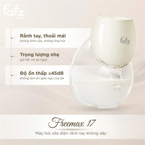 Máy hút sữa điện rảnh tay không dây Freemax 17 FB1260BT