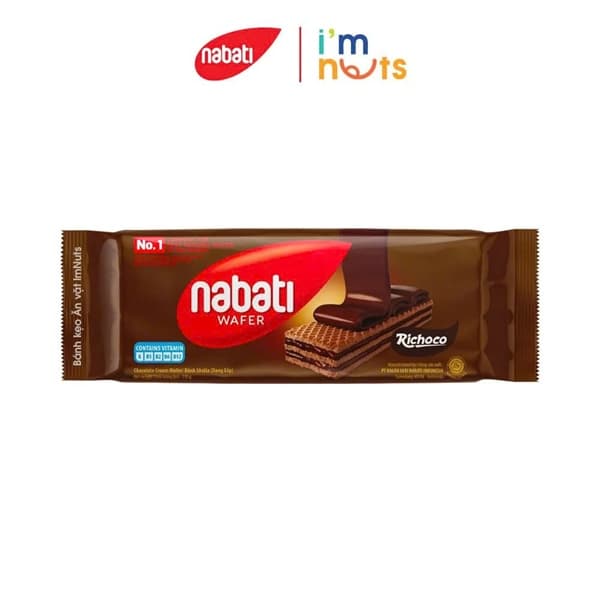 Bánh xốp Nabati Chocolate Wafer 110g (24G/T)
