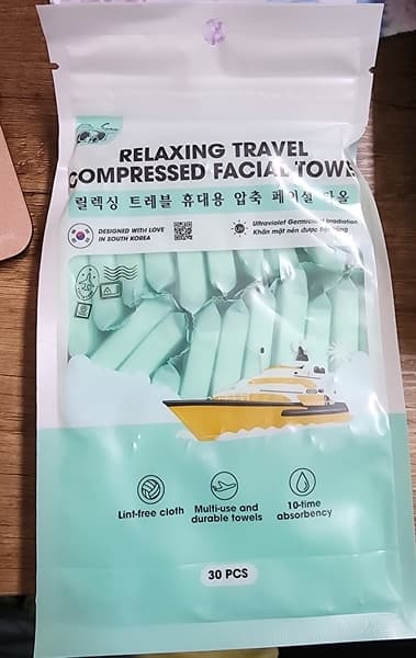 Khăn mặt nén thư giãn tiệt trùng Dr.Sera 30PCS