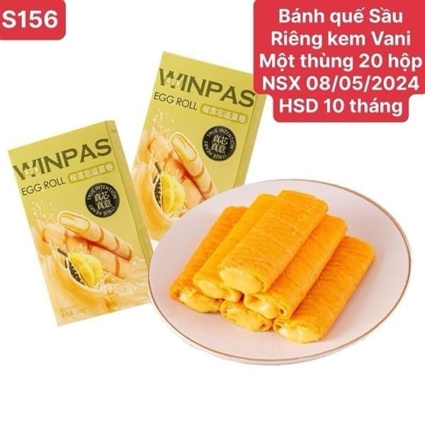 Bánh Winpas quế vị sầu riêng 138gr*20
