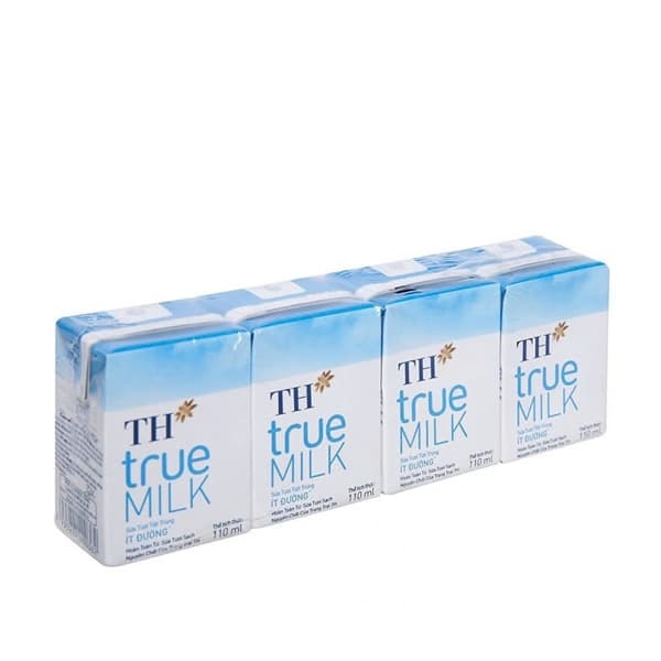 Sữa Tươi Tiệt Trùng Ít Đường TH true MILK 110ml (12L/T)