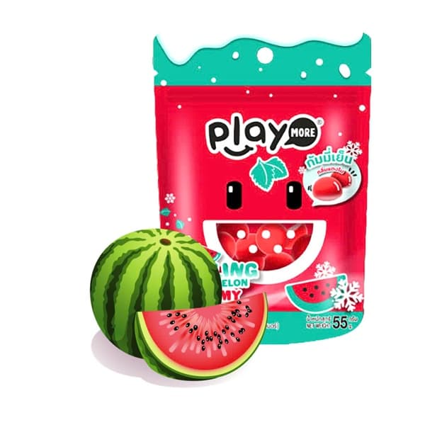 Kẹo Dẻo Hương Dưa Hấu Mát Lạnh Playmore 55G