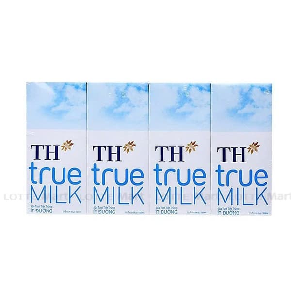 Sữa Tươi Tiệt Trùng Ít Đường TH true MILK 180ml (12L/T)