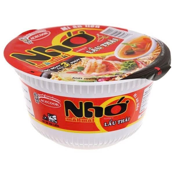 Mì tô Nhớ Mãi Mãi vị lẩu Thái Acecook 75g (12L/T)