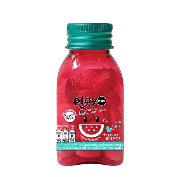 Kẹo The Vị Dưa Hấu Playmore Hũ 22G
