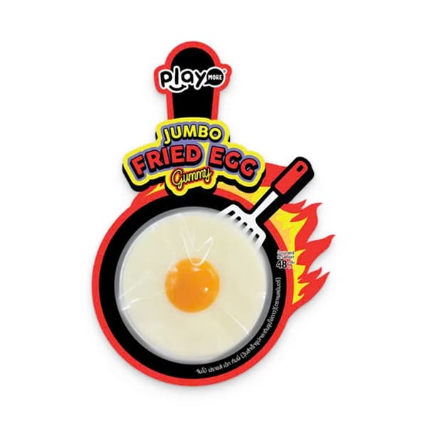 Kẹo Dẻo Hình Trứng Chiên Jumbo Playmore 48G