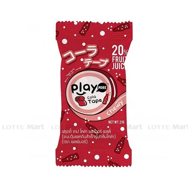 Kẹo Dẻo Cuộn Playmore Vị Cola 21G